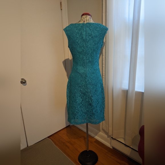 Blue lace dress size Small - Picture 8 of 9